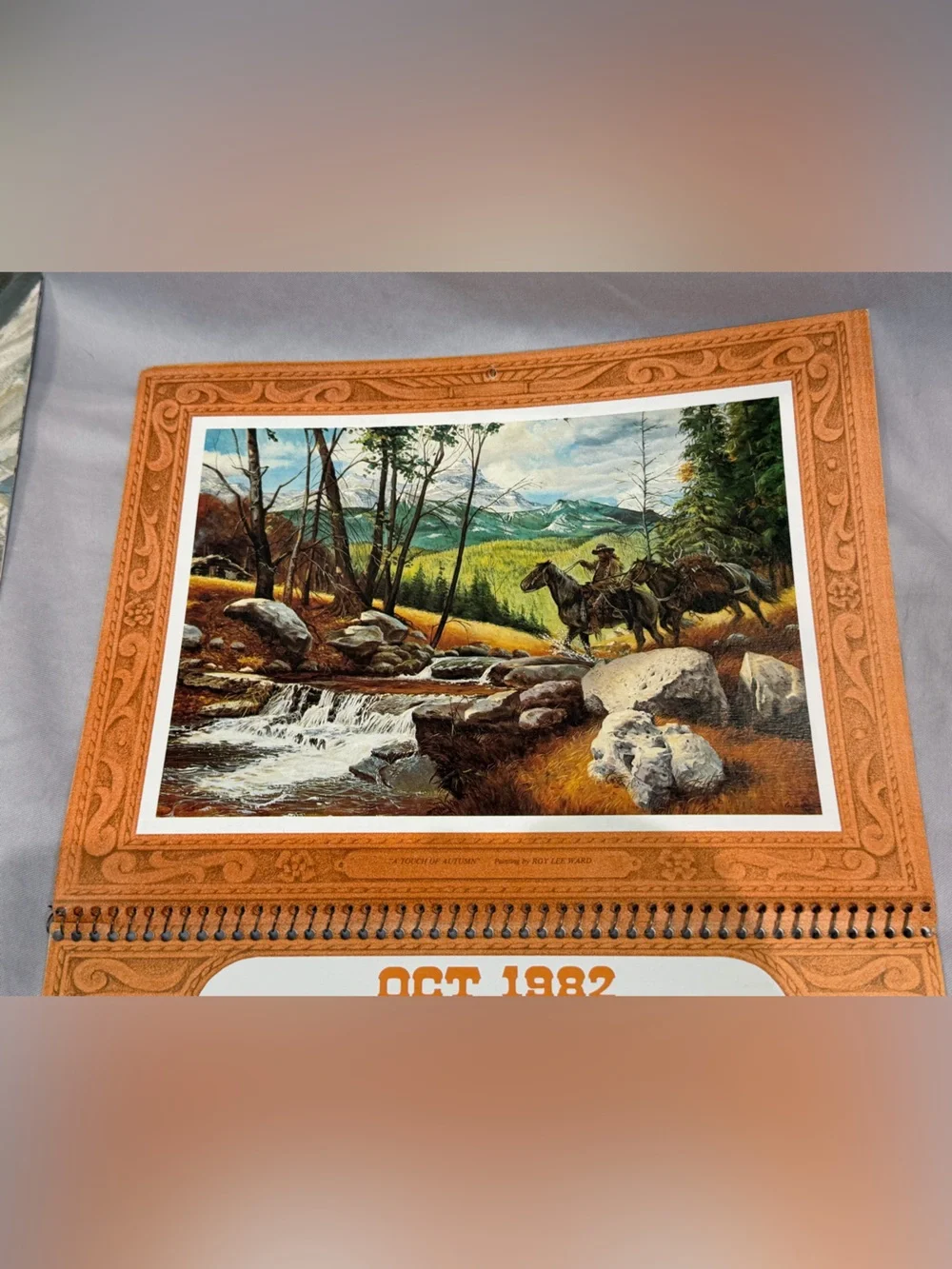 Vintage-1982 Wall Art Calendar set of 2